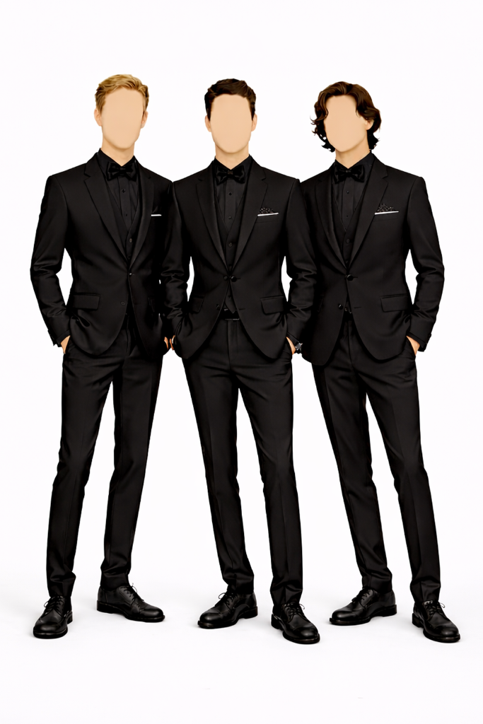 Padrinhos — terno preto